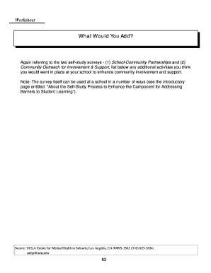 School Community Partnerships Survey