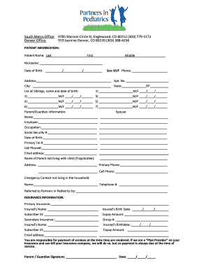 Patient Information Form