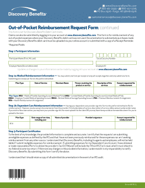 Out-of-Pocket Reimbursement Request Form