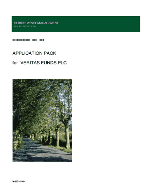 Application Form for Shares in Veritas Funds PLC