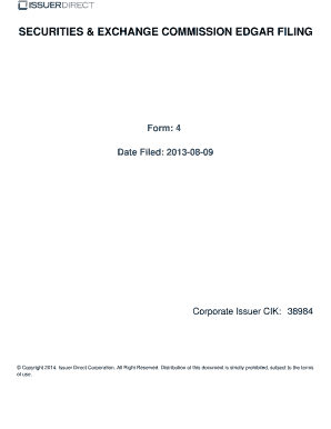 SEC Form 4 Statement of Changes in Beneficial Ownership