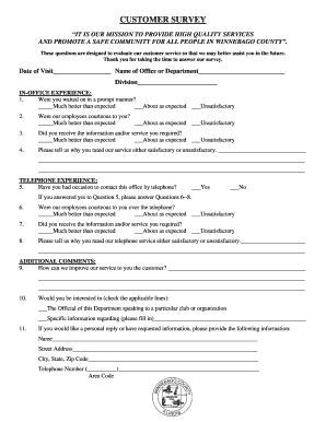 Customer Survey Form