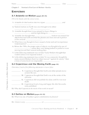 Physics Study Workbook
