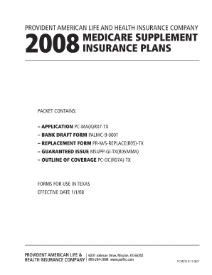 Medicare Supplement Insurance Application