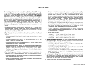 USDA Leave Audit Form