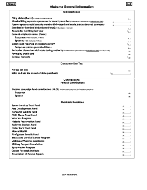 Alabama Individual Tax Forms