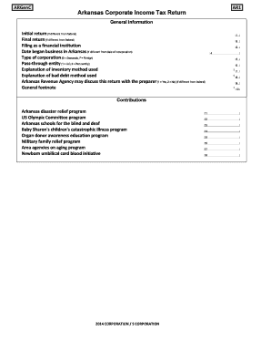 Arkansas Corporation Tax Forms