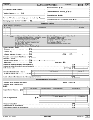 California Fiduciary Tax Form 541