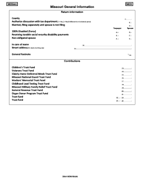 Missouri Individual Tax Forms