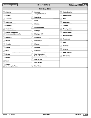 Fiduciary Tax Return Form 1041