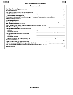 Maryland Partnership Tax Forms