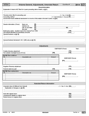 Arizona Fiduciary Tax Form
