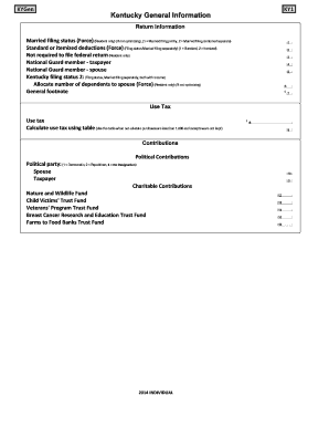 Kentucky Individual Tax Forms