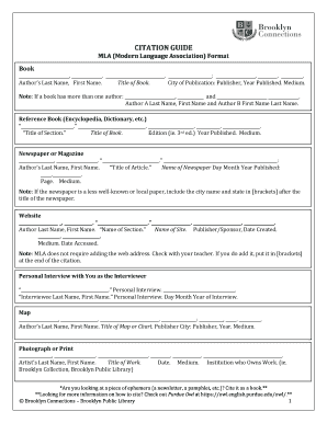 MLA Citation Guide