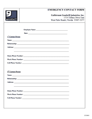 Emergency Contact Form