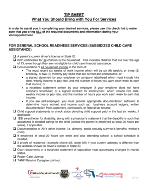 Florida VPK Application Checklist