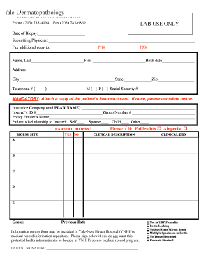 Biopsy Submission Form