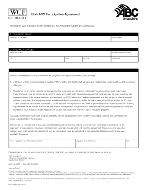 Utah ABC Participation Agreement