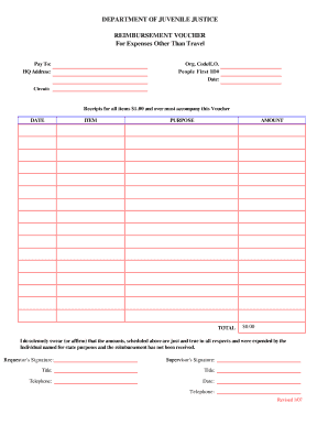 Reimbursement Voucher