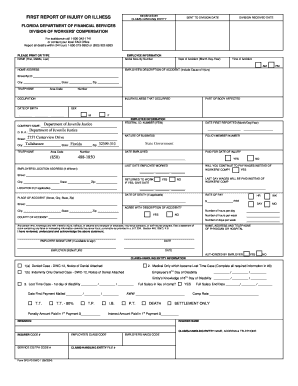 Florida First Report of Injury or Illness