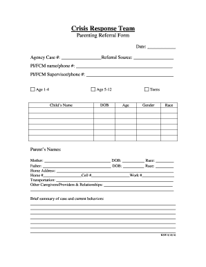 Parenting Referral Form