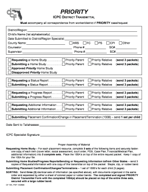 ICPC District Transmittal Form