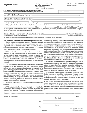 Payment Bond for Housing Project