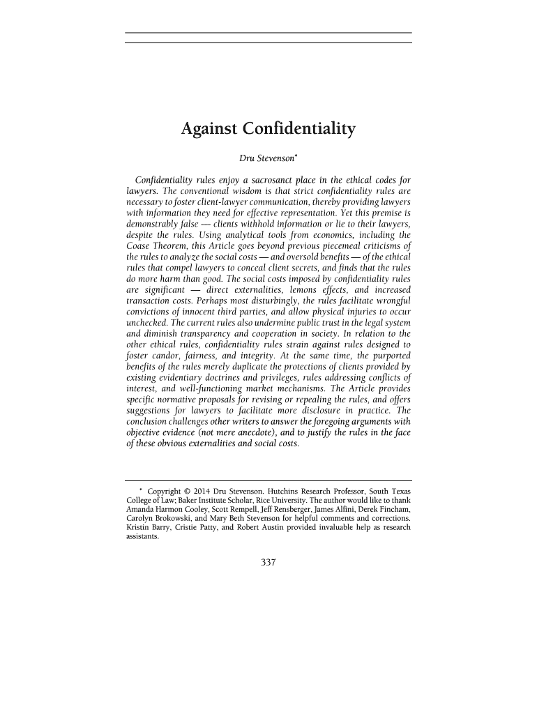 Fillable Online lawreview law ucdavis Chapter 3 The Ethical Duty of