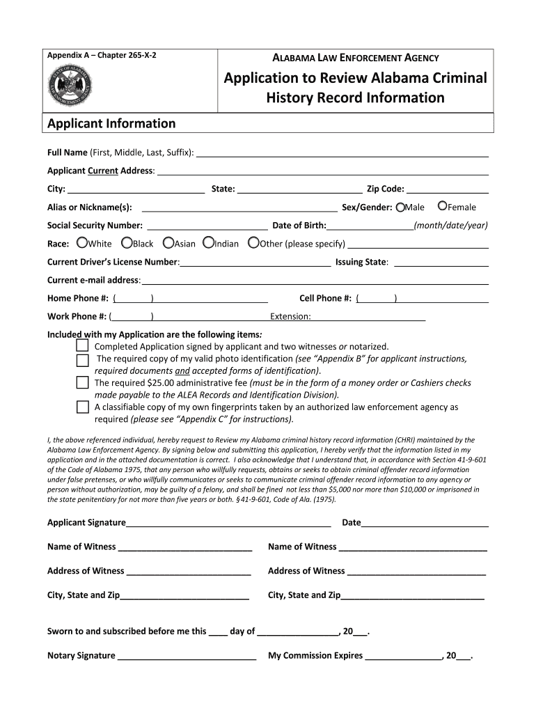 AL Criminal Record Expungement Kit 2015 Fill And Sign Printable