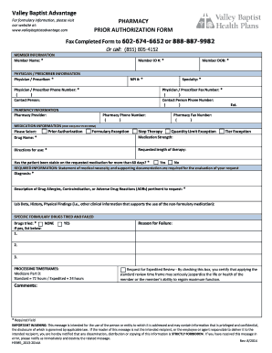 Prior Authorization Form