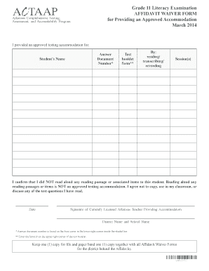 Arkansas Affidavit Waiver Form