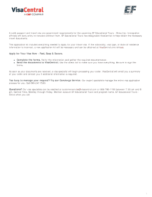China Tourist Visa Application Kit