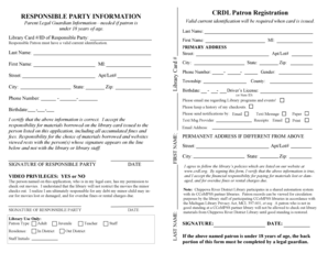 CRDL Patron Registration Form
