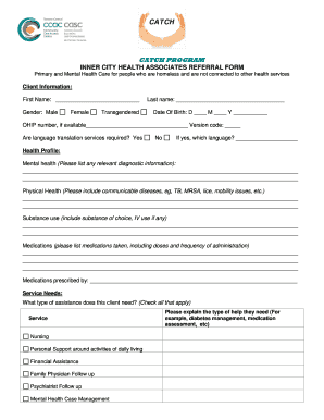 CATCH Referral Form