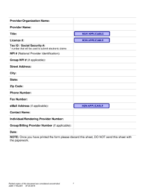 Massachusetts Blue Cross Blue Shield Electronic Claims Enrollment Form