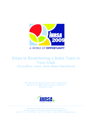 Steps to Establishing a Sales Team in Your Club