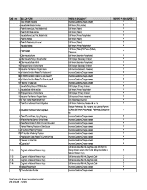 CMS 1500 Health Insurance Claim Form