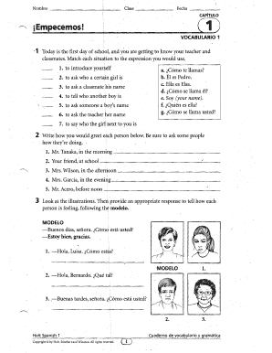 Cuaderno de vocabulario y gramatica