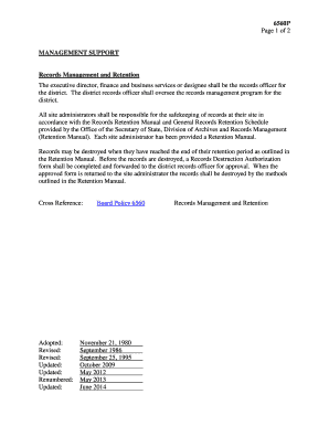 MANAGEMENT SUPPORT Records Management and Retention - docushare everett k12 wa