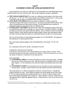 Physics Lab Report on Conservation of Linear Momentum