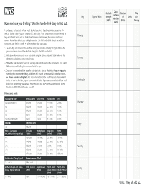 Alcohol Drink Diary