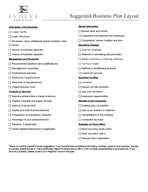 Business Plan Template