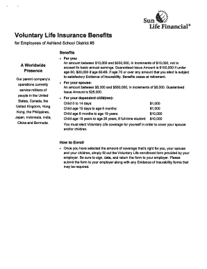 Voluntary Life Insurance Enrollment Form