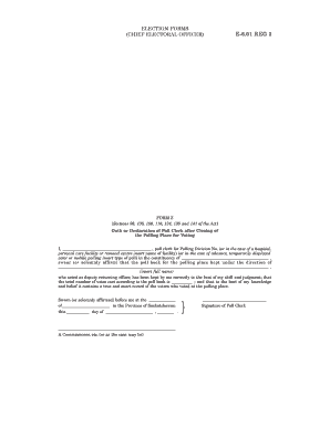 Oath of Poll Clerk
