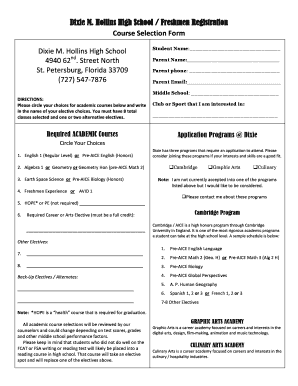 Love contract template - Dixie M Hollins High School Freshmen Registration