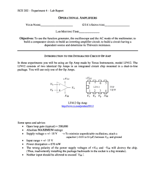 ECE 202 Experiment 4 Lab Report - CSU Engineering - engr colostate
