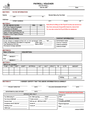 Payroll Voucher Form