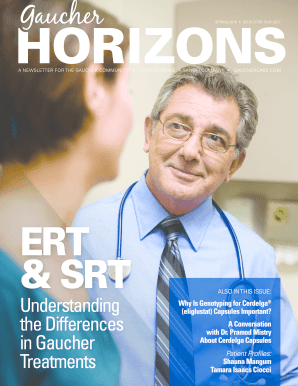 Genzyme Horizons Spring 2015 Newsletter - National Gaucher - gaucherdisease