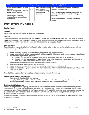 Employability Skills Framework
