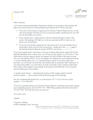 DTC Proxy Services ePayment Form